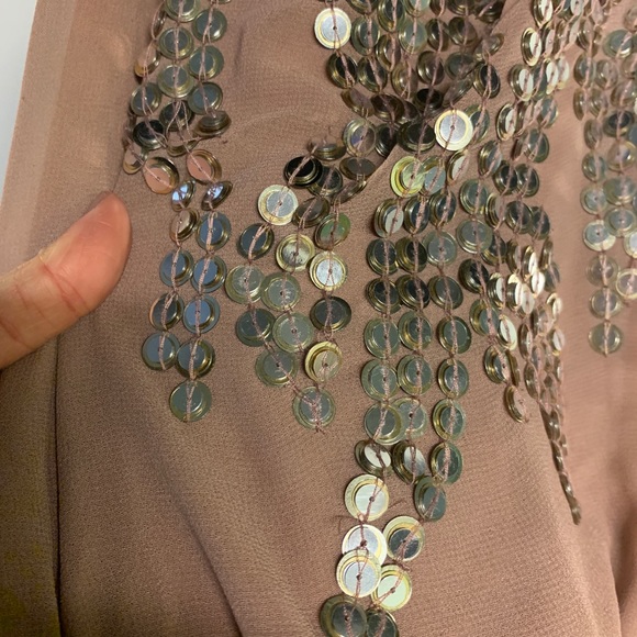 TopShop Bandage Dress w/ Sequinned Blush Blouse - Picture 7 of 16